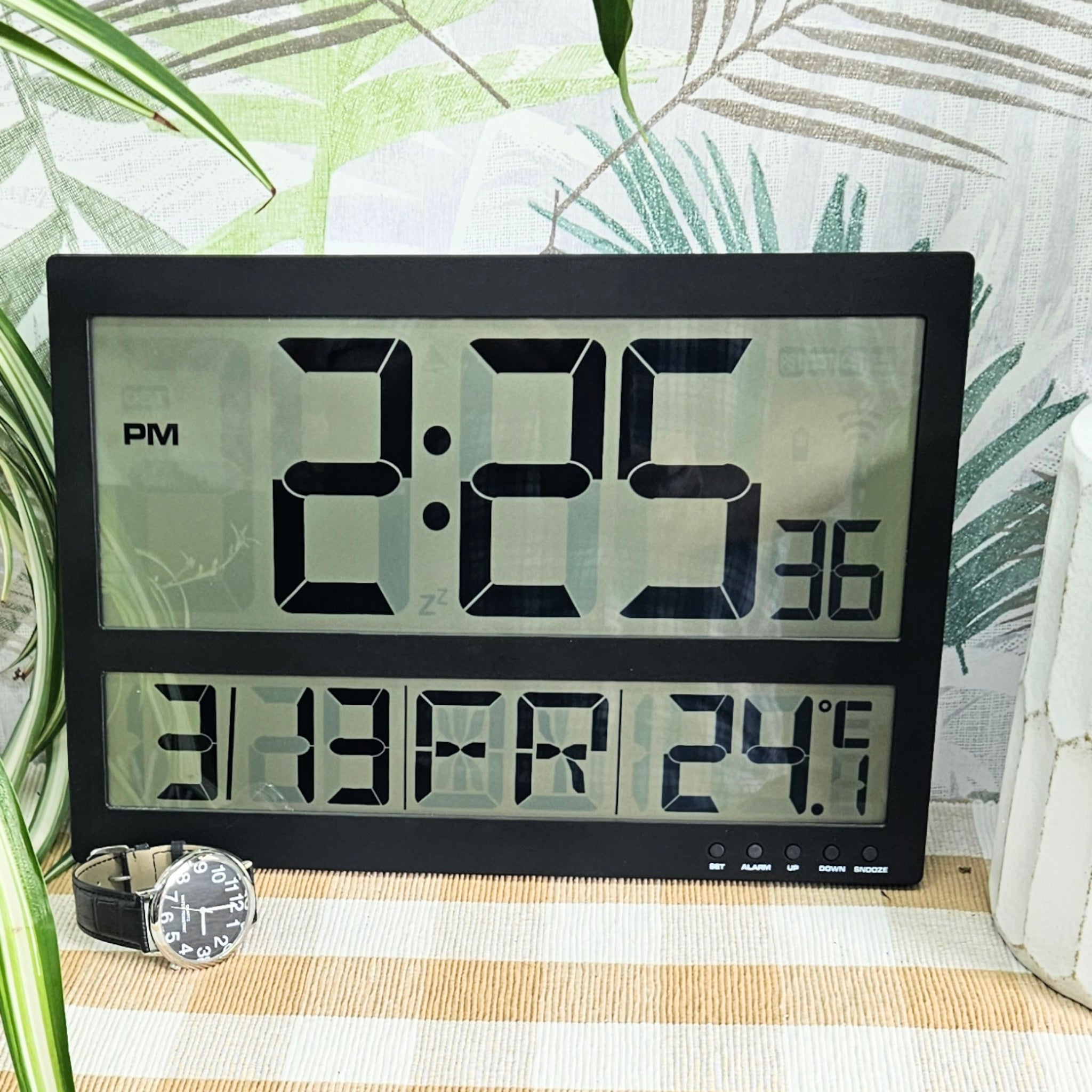 370x260mml Digital Clock $125.00 Day Date Temp