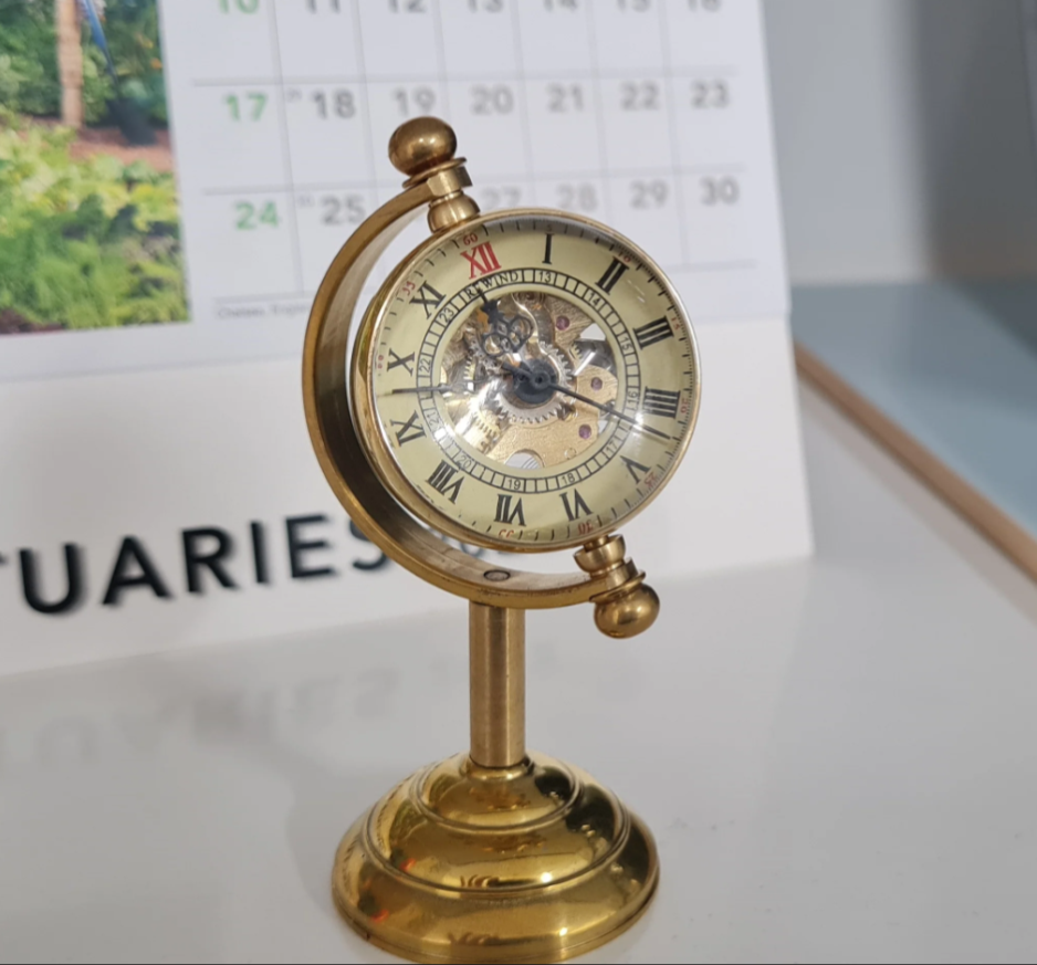 mechanical eyeball desk clock $67.90  Pw91