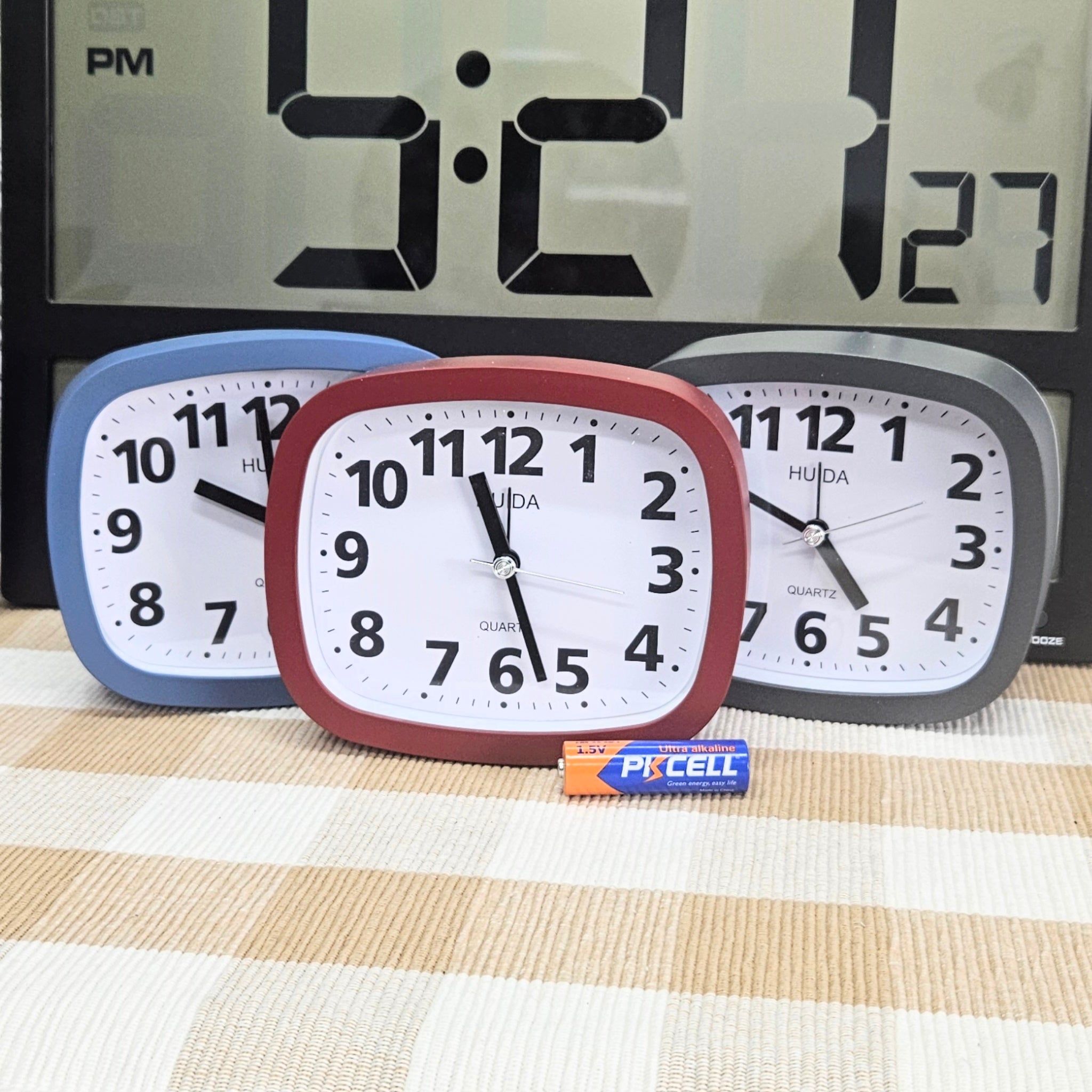 Fashion colors alarm clocks 3 for $15.00