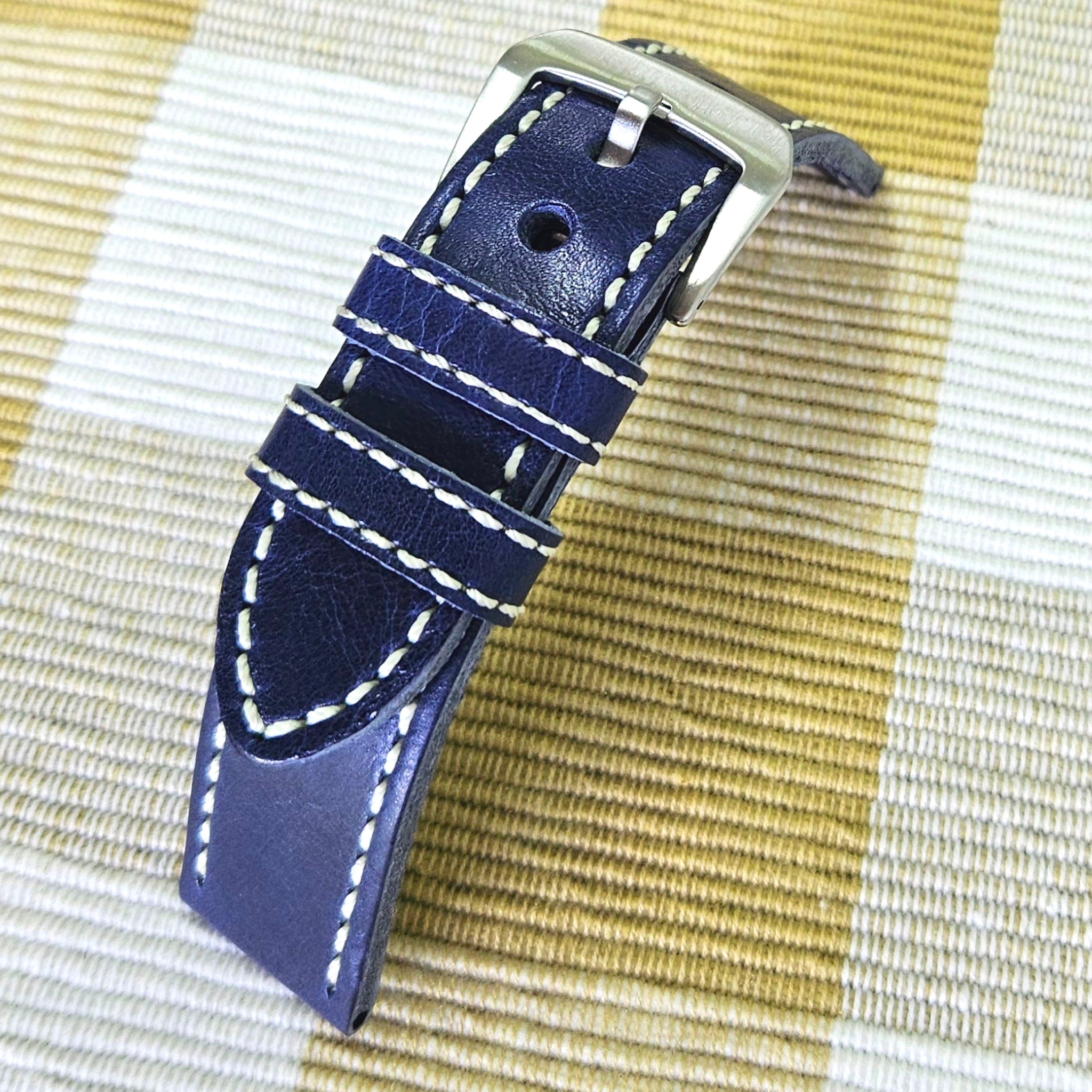italian leather navy 22mm $15.90